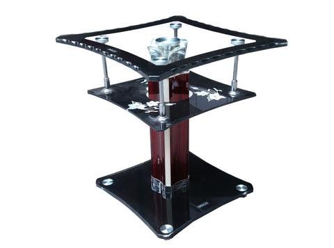Glass Metal Squared table