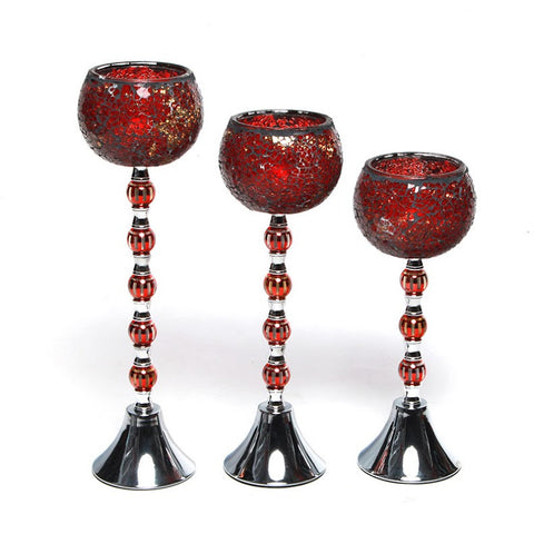 Red Candle Holder