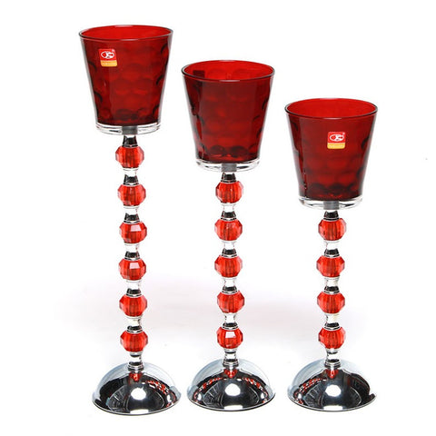 Red Candle Holder