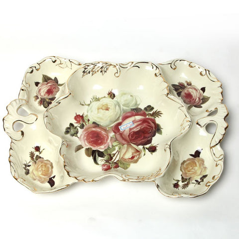 Flower design carved display