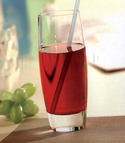 Tall glass cup