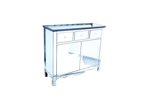 Silver glassed closet