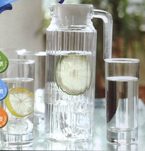 Glass jug water