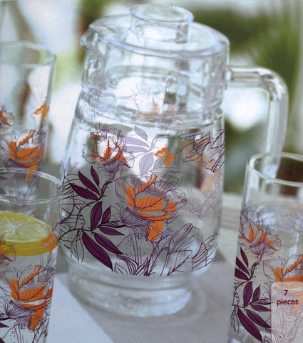 Glass jug water
