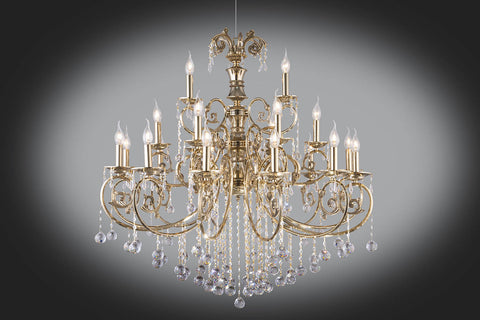 Gold Plated Chandelier 21 Bulb