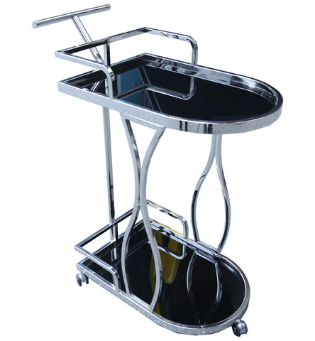 Stainless Steel double wheel tray (Board design Rectangle)