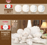 66 Pieces China Set Circle Design