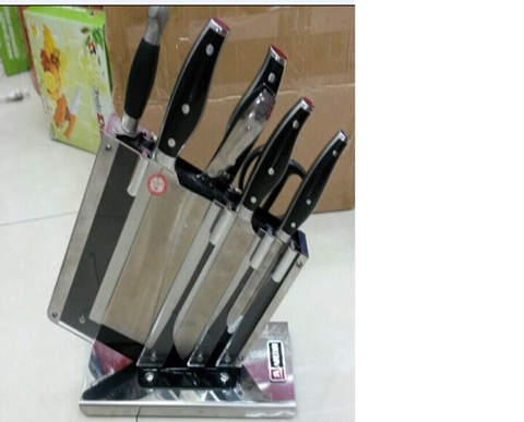 Black handle knifes
